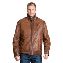 Brad Kroenig Brown Stylish Leather Jacket