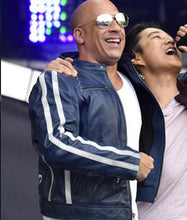 FF9 VIN DIESEL BLUE LEATHER JACKET