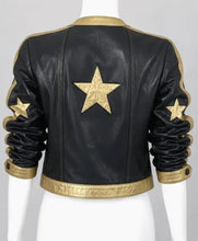 Premium Vintage Golden Star real leather jacket