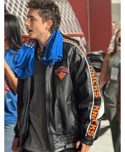 2026 Cavaliers and Knicks Timothee Chalamet Knicks Jacket