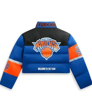 Knicks vs. Cavaliers Game 2 Mariska Hargitay Puffer Jacket