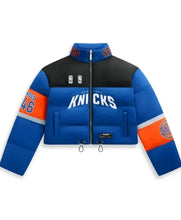 Knicks vs. Cavaliers Game 2 Mariska Hargitay Puffer Jacket