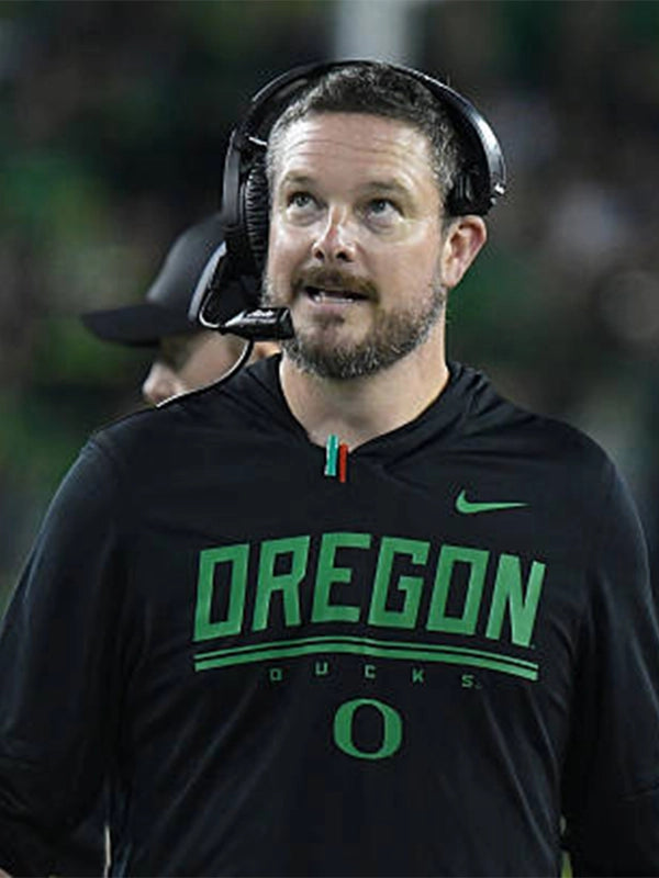 Dan Lanning 2026 Oregon Ducks Sideline Hooded T-Shirt