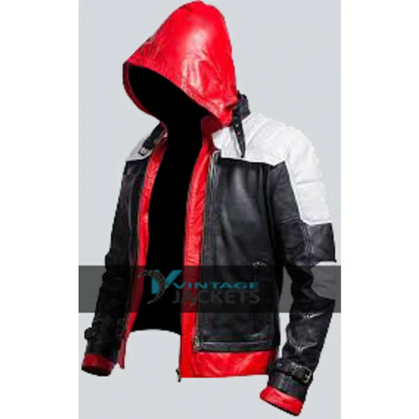 Arkham Knight Bat Logo Red Hood Jacket