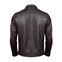 Café Racer Brown Slim fit Motorcycle Premium Lambskin Leather Jacket For Men