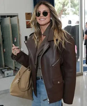79th Cannes Festival Heidi Klum Leather Jacket