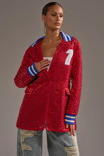Women's Draft Pick Studded Red Blazer