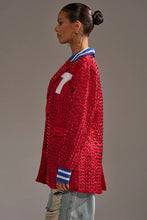 Women's Draft Pick Studded Red Blazer
