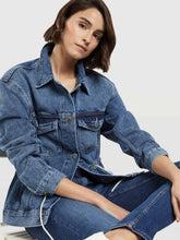 Adjustable Denim Jacket with drawstring waist