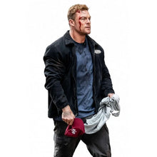 Jack Reacher black cotton jacket from Reacher Season 4