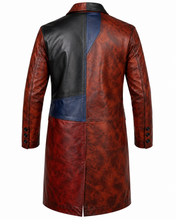 Celebrity-inspired Alicia Keys multicolor leather coat