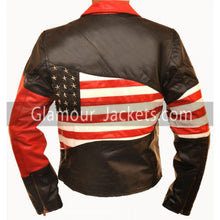 American Flag Vintage Leather Jacket