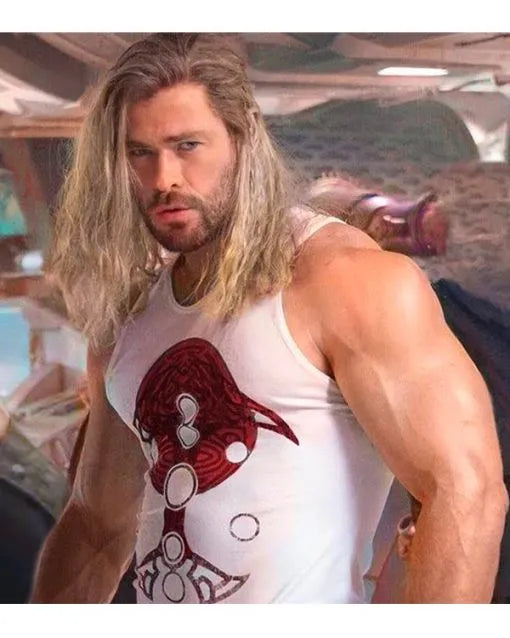 Thor Love and Thunder red circle graphic tank top