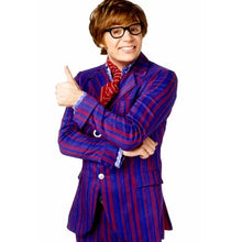 Austin Powers 4 Mike Myers Purple Striped Suit front view