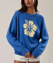 Battle on the Beach S05 Blue Flower Print Sweatshirt