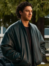 Off Campus Belmont Cameli Bomber Leather Jacket