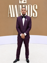 Shad Moss Bet Awards 2026 Burgundy Double Breasted Suit