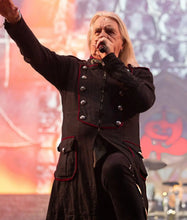 Bloodstock Festival military coat with silver hardware