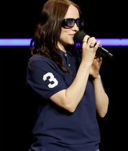 Billie Eilish Hit Me Hard and Soft Polo Blue Shirt