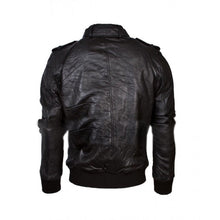 Black Biker Mens Leather Jacket