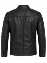 Mark Ghanime To All A Good Night Black Leather Jacket front view
