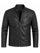 Mark Ghanime genuine black leather movie jacket