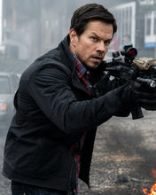 Mark Wahlberg Mile 22 James Silva Black Cotton Jacket