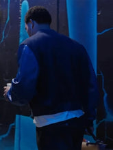 Caleb Williams Tunnel Blue Varsity Jacket