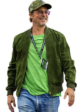 Rib Knitted Green Fashion Jacket