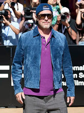 Men's Blue Zipper Jacket