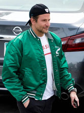 Bradley Cooper Philadelphia Eagles Green Varsity Jacket