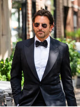 Bradley Cooper Black Peak Lapel Tuxedo Suit