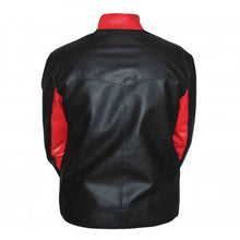 Bruce Wayne black red leather jacket design