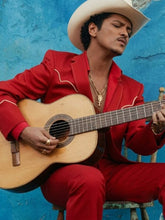 Stylish Bruno Mars Red Suit in premium tailoring