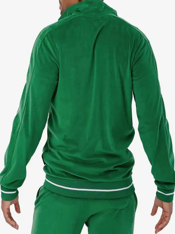 Eagles Velour Green Tracksuit