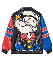Popeye The Sailor Man Leather Jacket