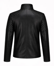 Men's Black Biker Leather Jacket