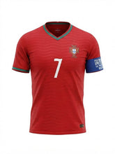 Football World Cup 2026 Cristiano Ronaldo Portugal Red Portraits T-Shirt
