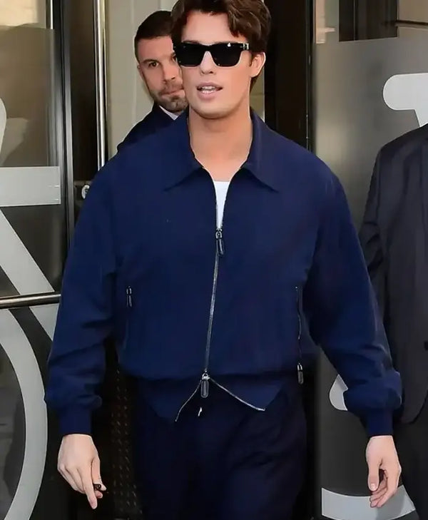 NYC 2026 Nicholas Galitzine casual cotton jacket