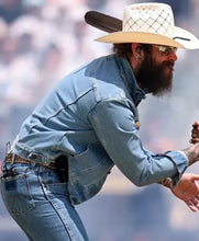 FIFA 2026 Final Post Malone denim outfit