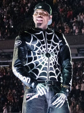 Chris Brown Spider Man Black Leather Jacket