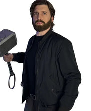 Black bomber jacket inspired by Chris Evans in Avengers Doomsday