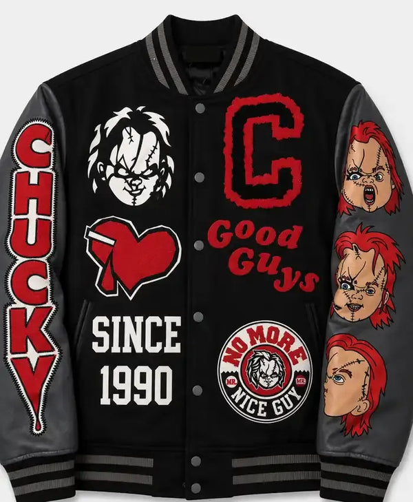 Chucky Good Guys Since 1990 Jacket in black and grey