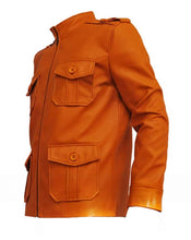 Clark Chester Vintage Men's  Jacket Military Coat Camel Brown