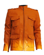 Clark Chester Vintage Men's  Jacket Military Coat Camel Brown