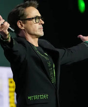 Black blazer inspired by Robert Downey Jr Comic-Con look