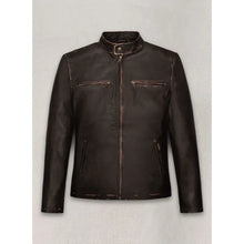 Contraband Mark Wahlberg Distressed Brown Leather Jacket