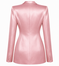 Kylie Jenner Pink Satin  Blazer
