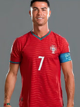 Football World Cup 2026 Cristiano Ronaldo Portugal Red Portraits T-Shirt