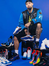 Blue and black Jose Alvarado basketball varsity jacket